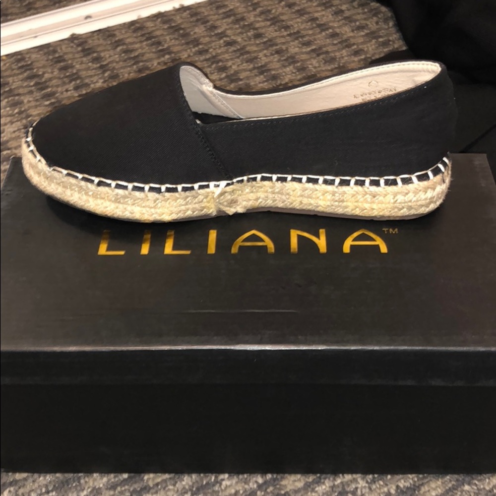 Black Slip on espadrilles